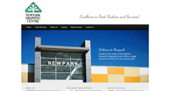 Desktop Screenshot of newparkshoppingcentre.com.au
